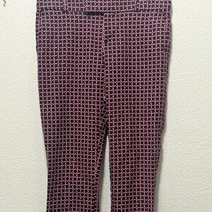 Banana Republic geometric print ankle pants, woman's size 0